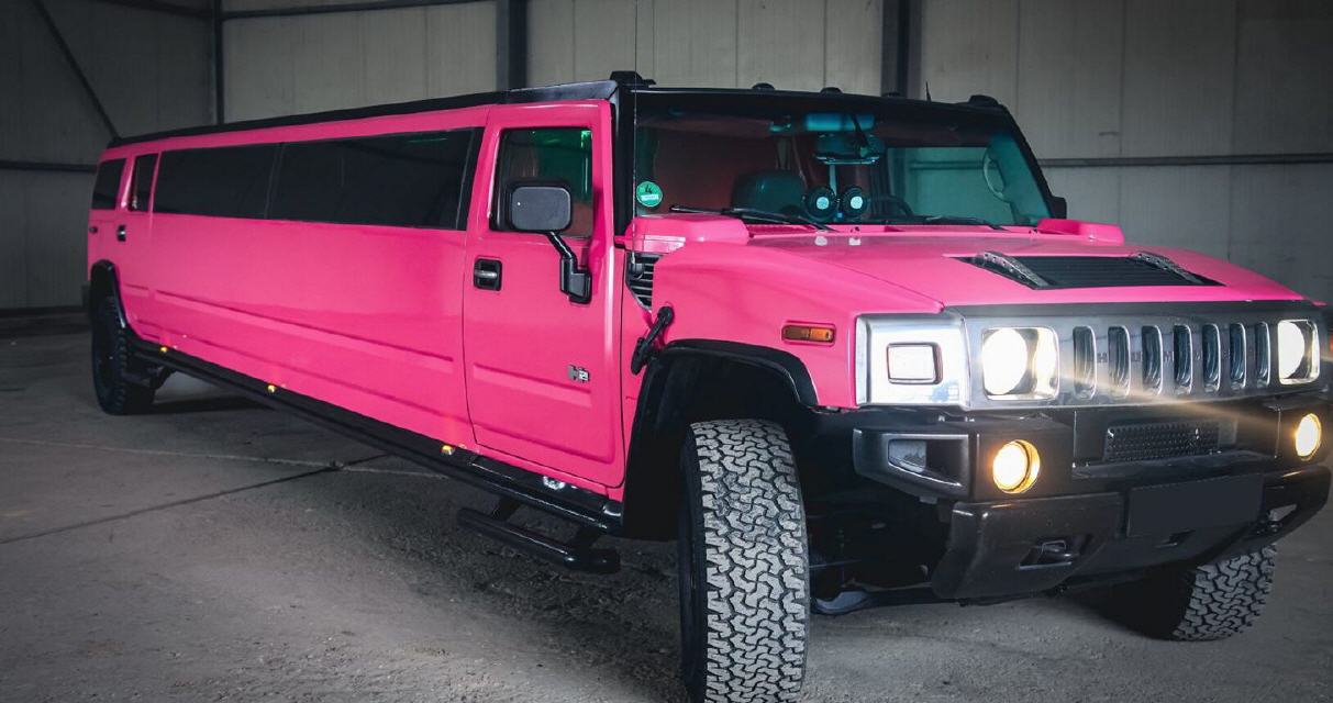 Pinke Hummer H2 Stretchlimousine 